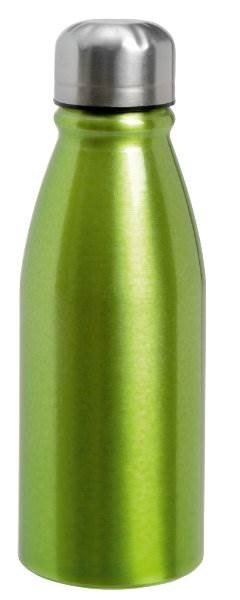 Obrázky: Zelená hliníková láhev 500ml s nerezovým víčkem