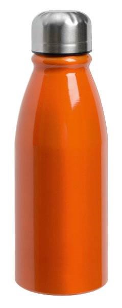 Obrázky: Oranžová hliníková láhev 500ml s nerezovým víčkem