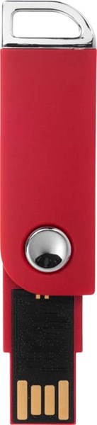 Obrázky: Červený otočný USB flash disk, úchyt na klíče, 2GB, Obrázek 10
