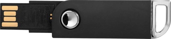 Obrázky: Černý otočný USB flash disk s úchytem na klíče, 2GB, Obrázek 7