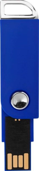 Obrázky: Modrý otočný USB flash disk s úchytem na klíče, 1GB, Obrázek 5