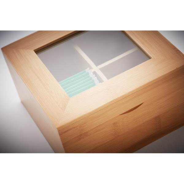 Obrázky: Bambusová krabice na čaj, 4 přihrádky, Obrázek 7