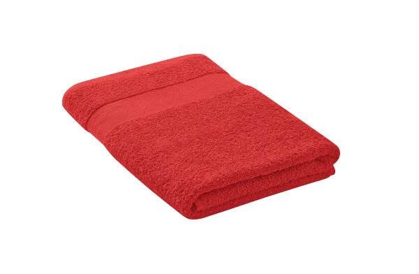 Obrázky: Červený bavlněný ručník 140 x 70 cm