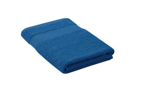 Obrázky: Královsky modrý bavlněný ručník 140 x 70 cm