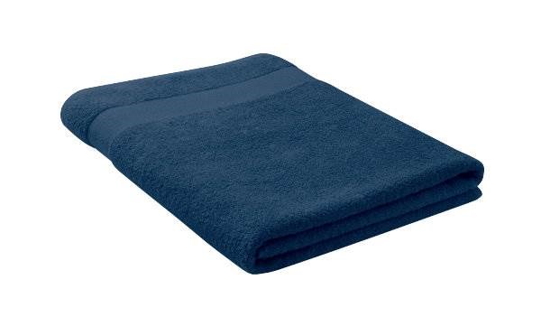 Obrázky: Tmavě modrý bavlněný ručník 180 x 100 cm