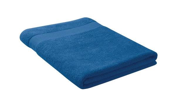 Obrázky: Královsky modrý bavlněný ručník 180 x 100 cm