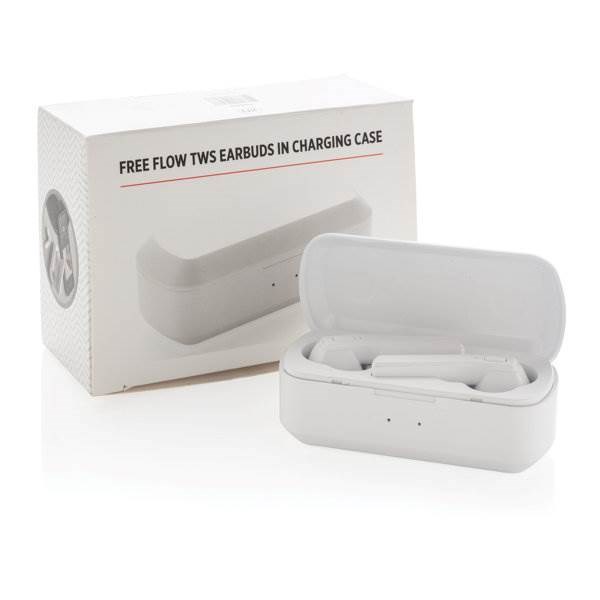Obrázky: TWS bílá bezdrátová sluchátka v nabíjecí krabičce, Obrázek 3