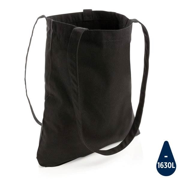 Obrázky: Nákupní černá taška z recyklované bavlny AWARE