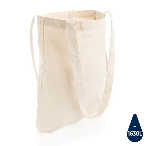 Obrázky: Nákupní bílá taška z recyklované bavlny AWARE