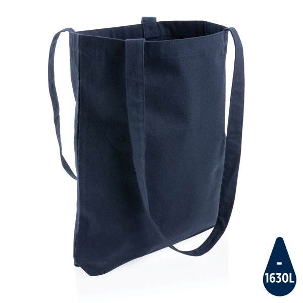 Obrázky: Nákupní modrá taška z recyklované bavlny AWARE