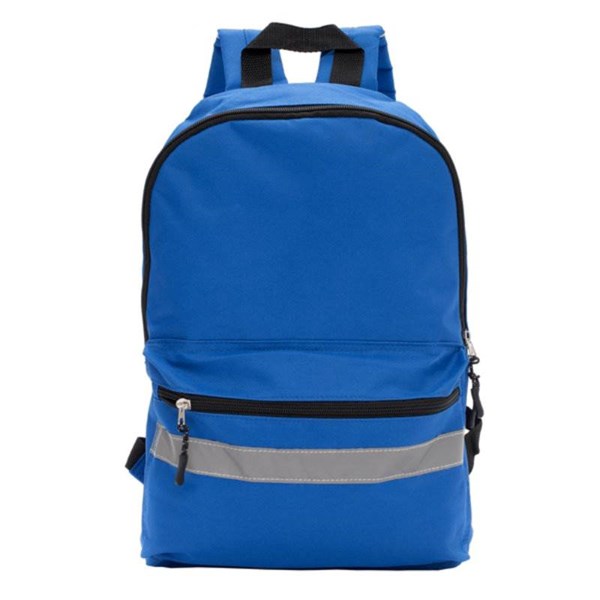 Obrázky: Modrý polyesterový batoh s reflexním pásem, Obrázek 3