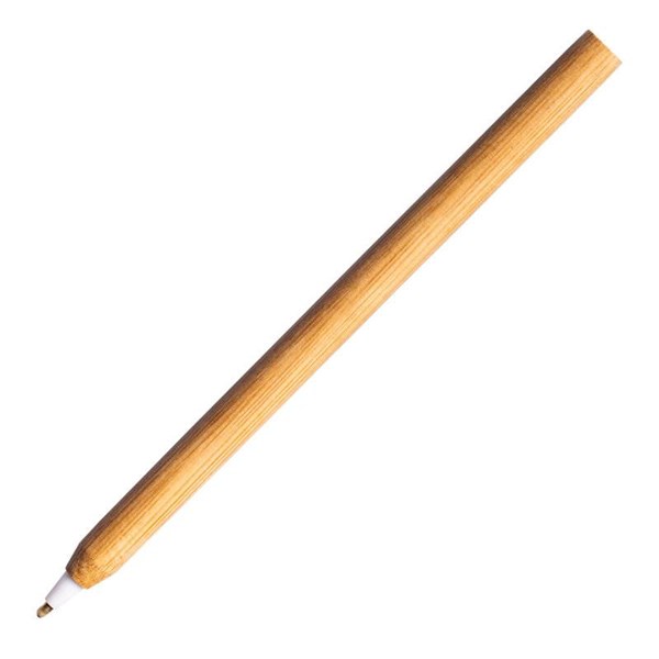 Obrázky: Kuličkové pero z bambusu, bílé, Obrázek 2