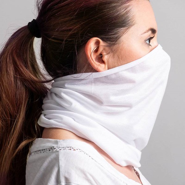 Obrázky: Bandana-šátek na krk a obličej, bílá