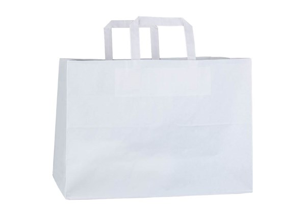Obrázky: Papír.taška-menu box-31,5x21,5x24,5 cm,pl.držadlo,bílá