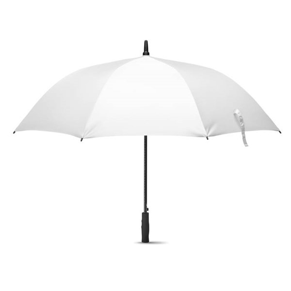 Obrázky: Manuální větruvzdorný bílý deštník