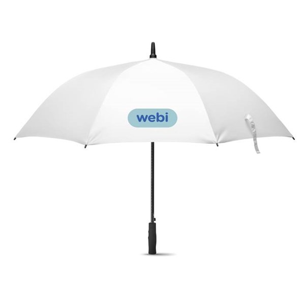 Obrázky: Manuální větruvzdorný bílý deštník, Obrázek 2
