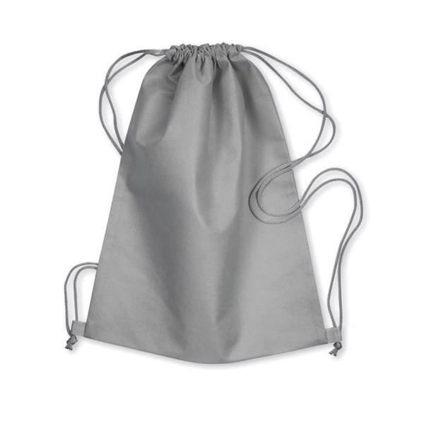 Obrázky: Jednoduchý šedý batoh z netkané textilie