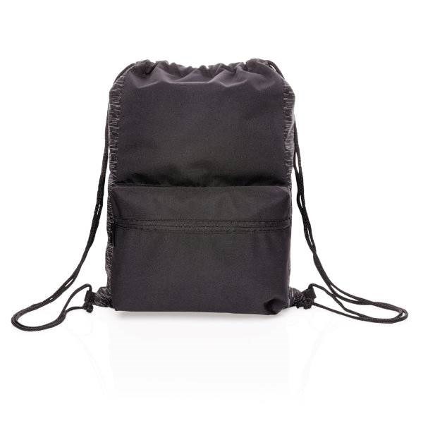 Obrázky: Reflexní šňůrkový batoh s kapsou z RPET AWARE™, Obrázek 2