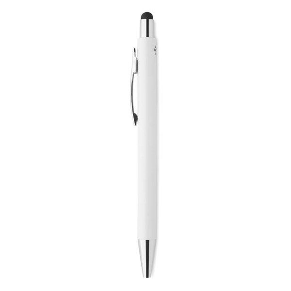 Obrázky: Antibakteriální bílé plastové pero se stylusem, Obrázek 3