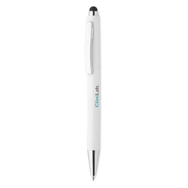 Obrázky: Antibakteriální bílé plastové pero se stylusem, Obrázek 9