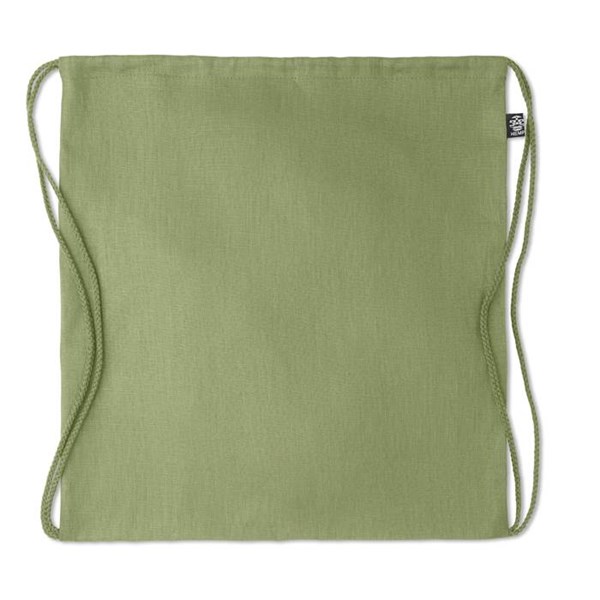 Obrázky: Zelený stahovací batoh z konopí, Obrázek 2