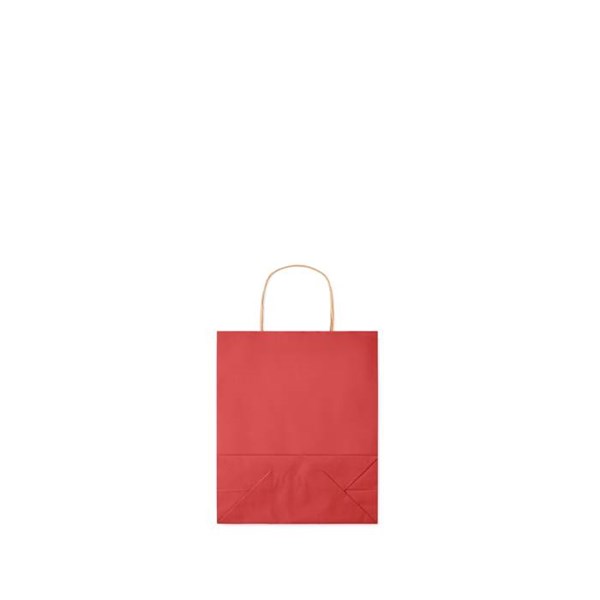 Obrázky: Papírová taška červená 18x8x21cm, kroucená držadla, Obrázek 7