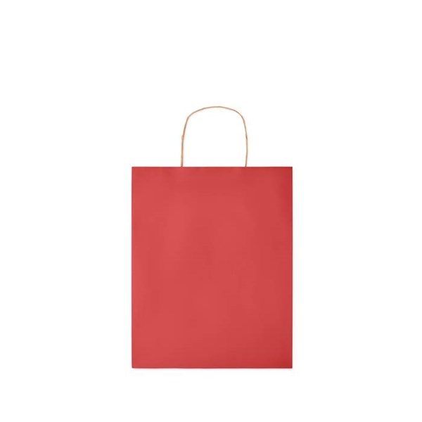Obrázky: Papírová taška červená 25x11x32cm,kroucená držadla, Obrázek 2