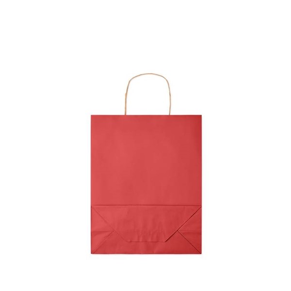 Obrázky: Papírová taška červená 25x11x32cm,kroucená držadla, Obrázek 5