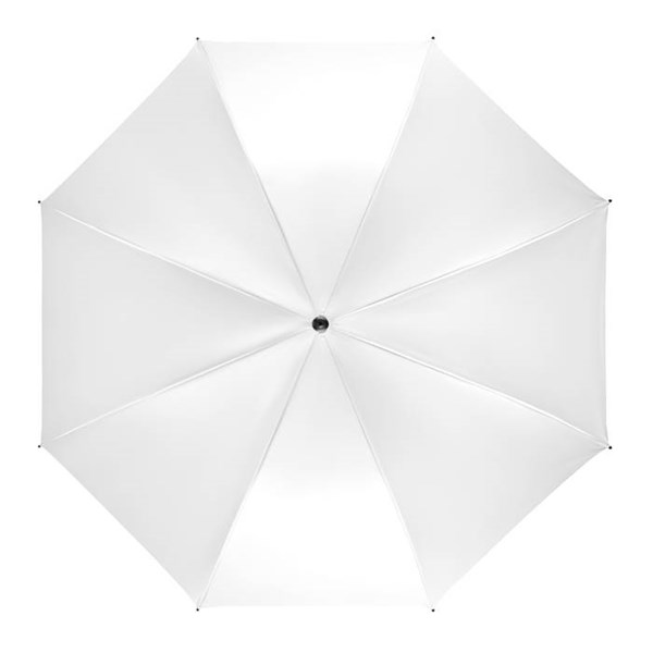 Obrázky: Manuální větruvzdorný bílý deštník, Obrázek 5