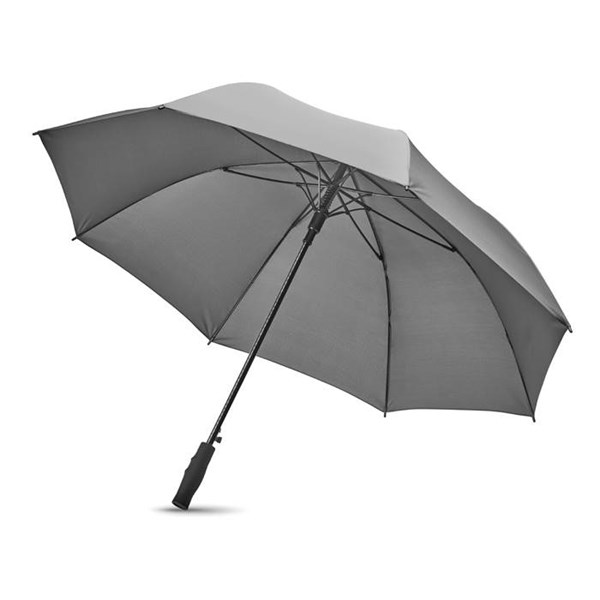 Obrázky: Manuální větruvzdorný šedý deštník, Obrázek 3