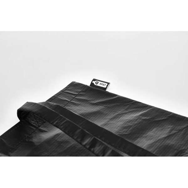Obrázky: Černá nákupní taška z netkaného RPET laminovaná, Obrázek 3
