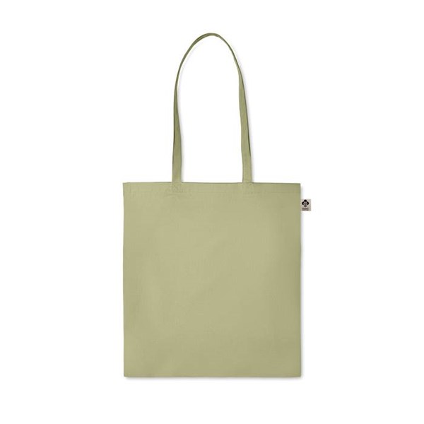 Obrázky: Nákupní taška z bio bavlny 140g, zelená, Obrázek 2