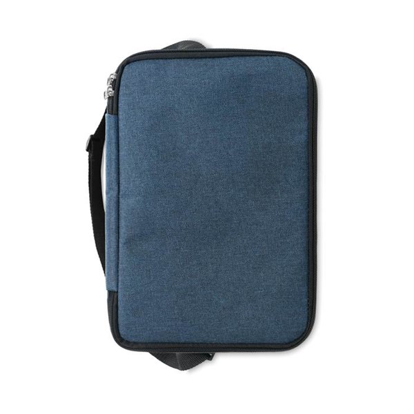 Obrázky: Chladicí RPET taška se 2 oddíly, modrá melanž, Obrázek 7