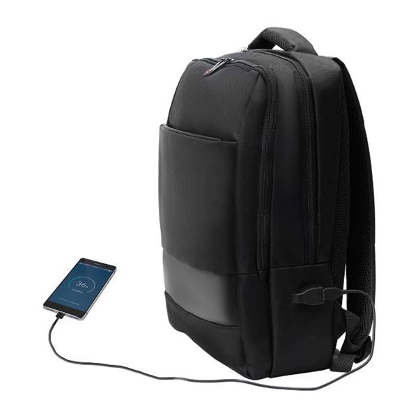 Obrázky: Černý batoh 19l na notebook s usb zásuvkou