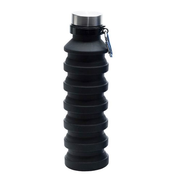 Obrázky: Skládací sportovní láhev 550 ml, černá, Obrázek 3