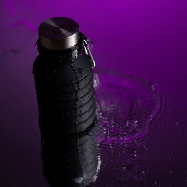 Obrázky: Skládací sportovní láhev 550 ml, černá, Obrázek 5
