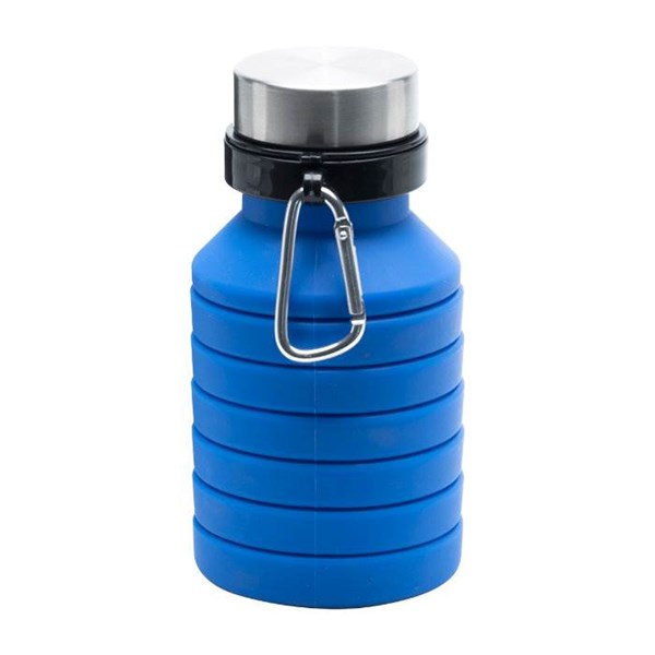 Obrázky: Skládací sportovní láhev 550 ml, modrá, Obrázek 3