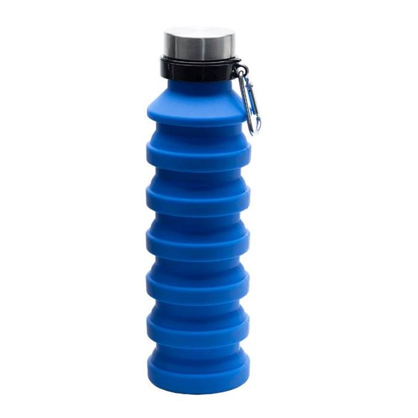 Obrázky: Skládací sportovní láhev 550 ml, modrá, Obrázek 4