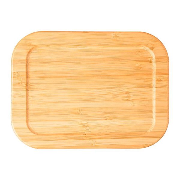 Obrázky: Velká skleněná obědová krabička 1000ml,bambus.víko, Obrázek 3