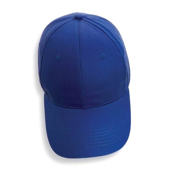 Obrázky: Modrá 6 dílná čepice z recyklované bavlny 190g, Obrázek 6