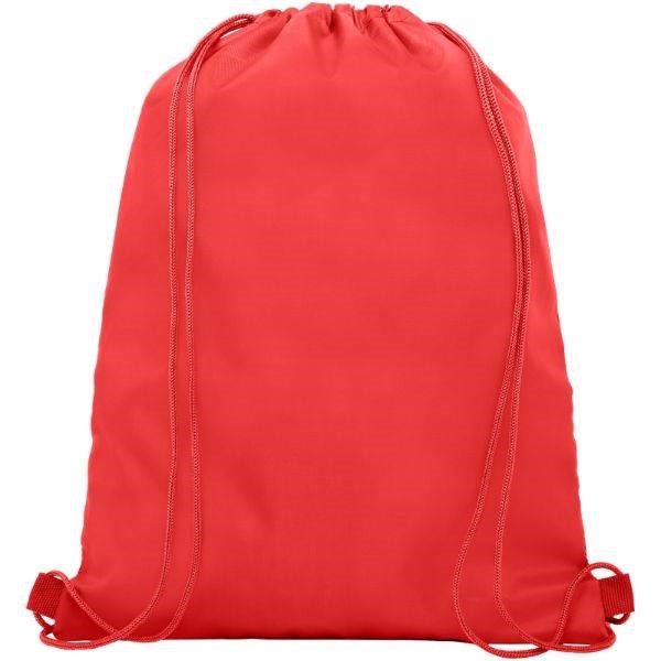 Obrázky: Červený batoh, 1 kapsa na zip, průvlek sluchátka, Obrázek 2