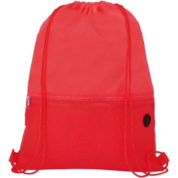 Obrázky: Červený batoh, 1 kapsa na zip, průvlek sluchátka, Obrázek 4
