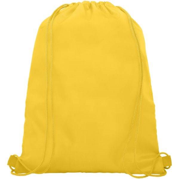 Obrázky: Žlutý batoh, 1 kapsa na zip, průvlek sluchátka, Obrázek 2