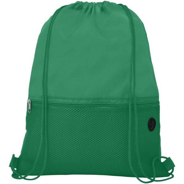 Obrázky: Zelený batoh, 1 kapsa na zip, průvlek sluchátka, Obrázek 4