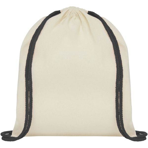 Obrázky: Přírodní batoh s černými šňůrkami, bavlna 100g, Obrázek 2