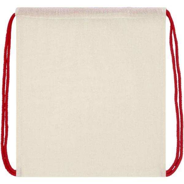 Obrázky: Přírodní batoh s červenými šňůrkami, bavlna 100g, Obrázek 3