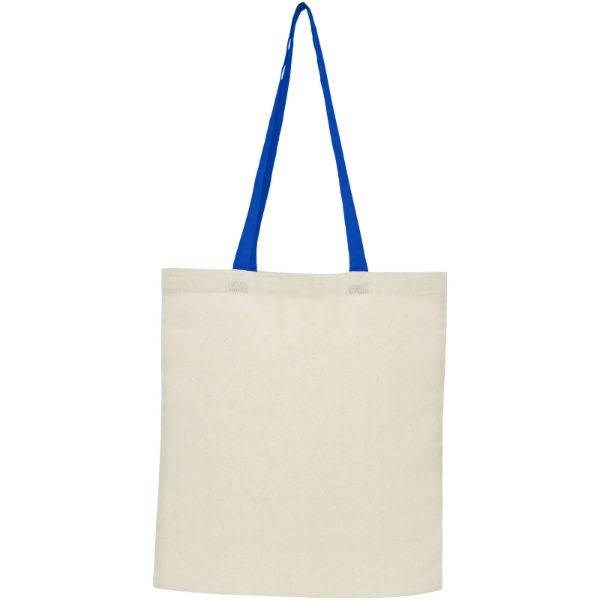 Obrázky: Přírodní nákupní taška, modré držadla, BA 100g, Obrázek 2