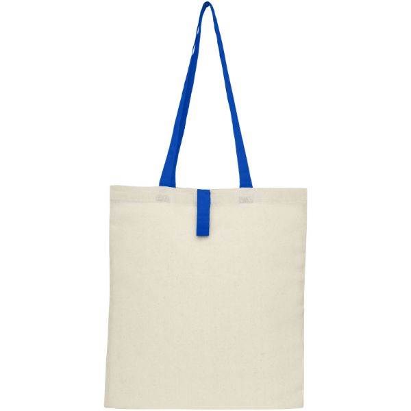 Obrázky: Přírodní nákupní taška, modré držadla, BA 100g, Obrázek 6