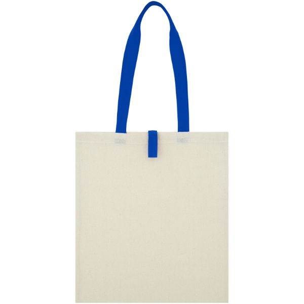 Obrázky: Přírodní nákupní taška, modré držadla, BA 100g, Obrázek 7