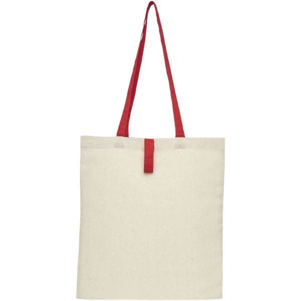 Obrázky: Přírodní nákupní taška, červené držadla, BA 100g, Obrázek 6